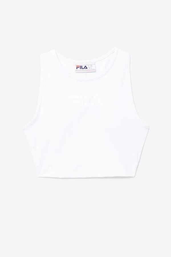 Tops Fila Mulher Branco - Fila Alva Athletic Crop Portugal Lojas,XJYT-40358